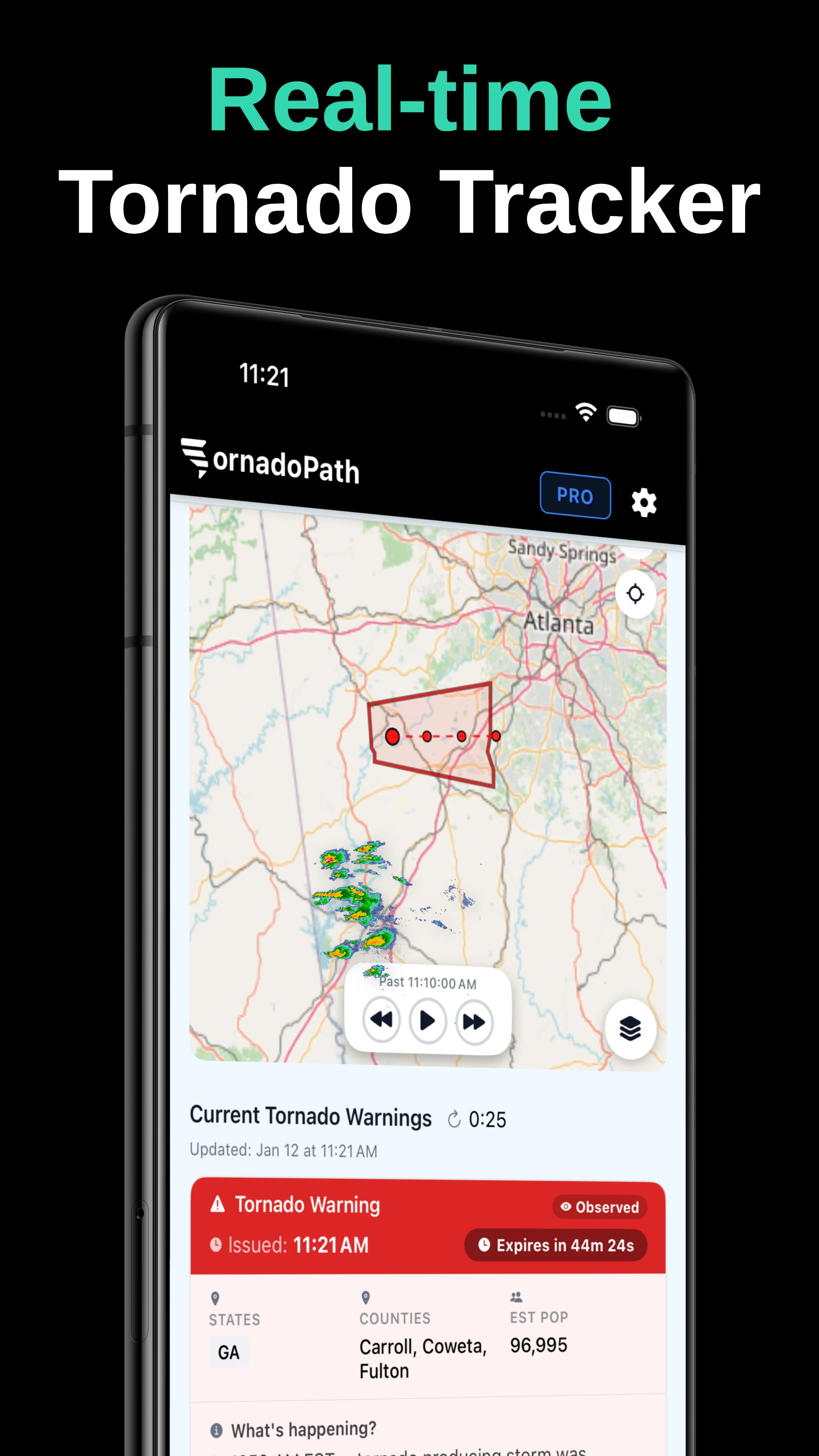 Tornado Tracker by TornadoPath screenshot